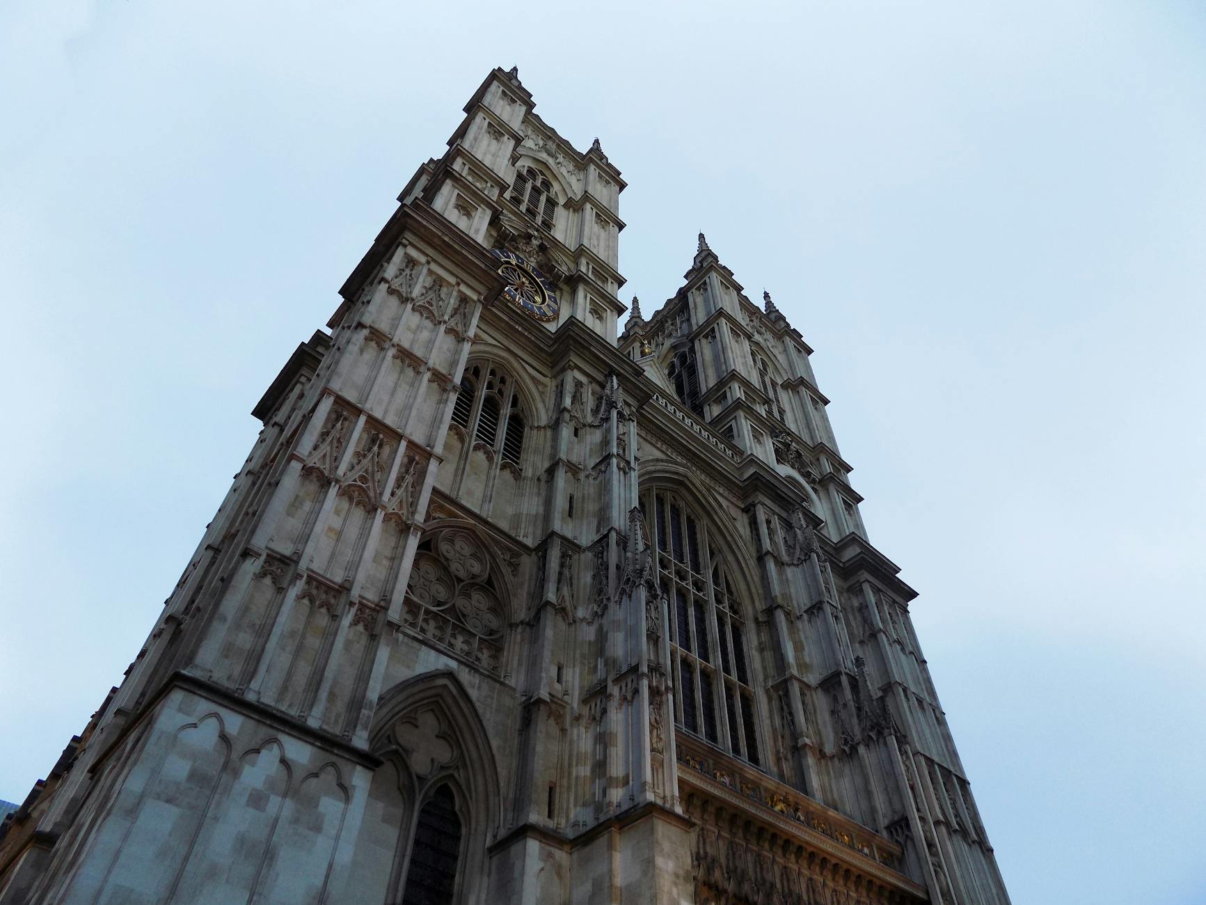 low angle shot of westminster abbey